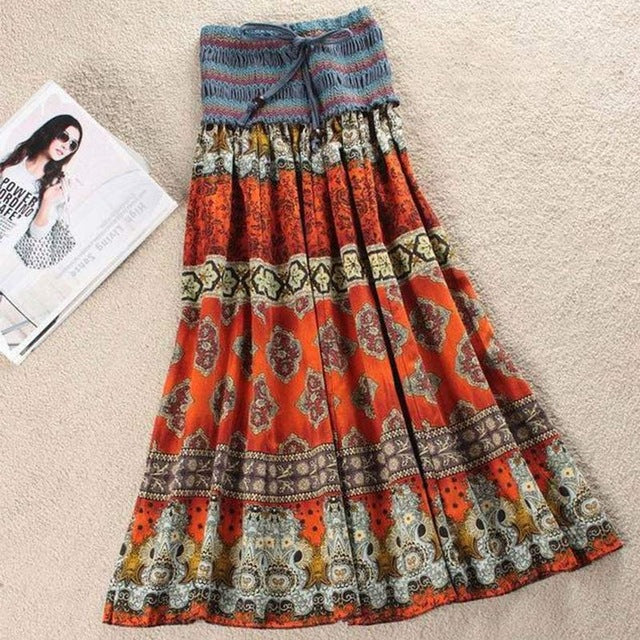 Chill-Cuts Floral Maxi Skirt