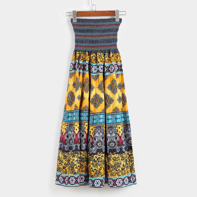 Chill-Cuts Floral Maxi Skirt