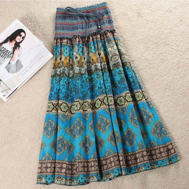 Chill-Cuts Floral Maxi Skirt