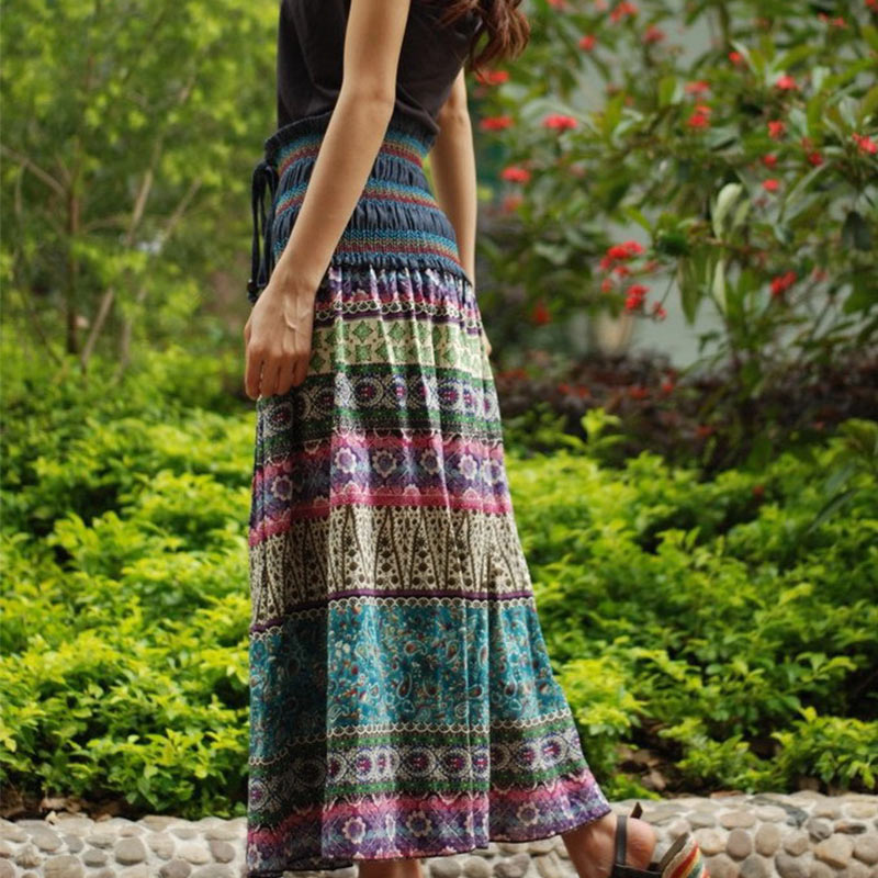 Chill-Cuts Floral Maxi Skirt