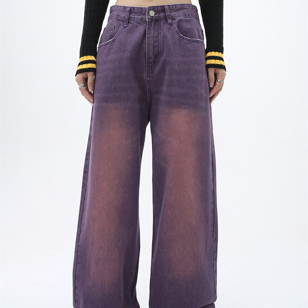 Retro Colored Wide Pants for Women