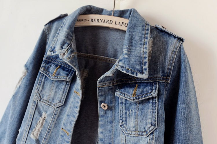 Ripped Everysize Denim Jacket