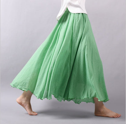 Chill-Cuts Cotton Maxi Skirt