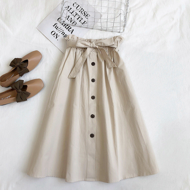 Leisure Lines High Waist Midi Skirt