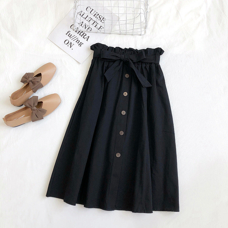 Leisure Lines High Waist Midi Skirt