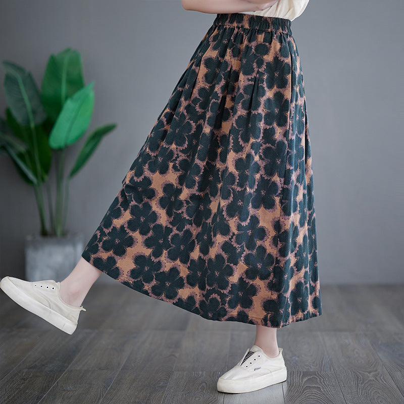 Urban-Ease Loose Midi Skirt