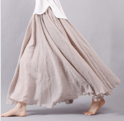 Chill-Cuts Cotton Maxi Skirt