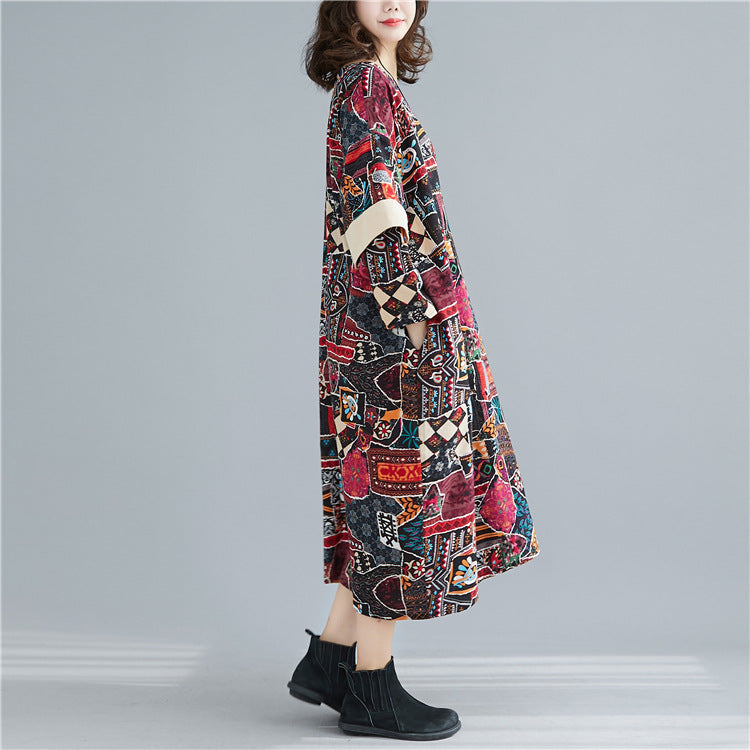 Wild Heart Double Sleeve Long Dress