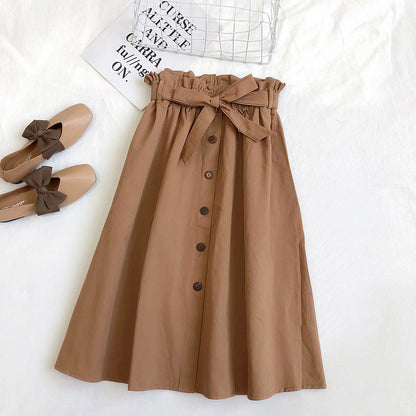 Leisure Lines High Waist Midi Skirt