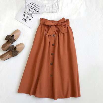 Leisure Lines High Waist Midi Skirt