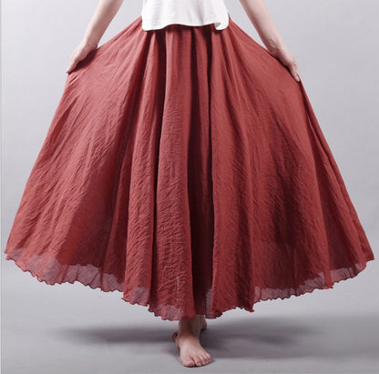 Chill-Cuts Cotton Maxi Skirt