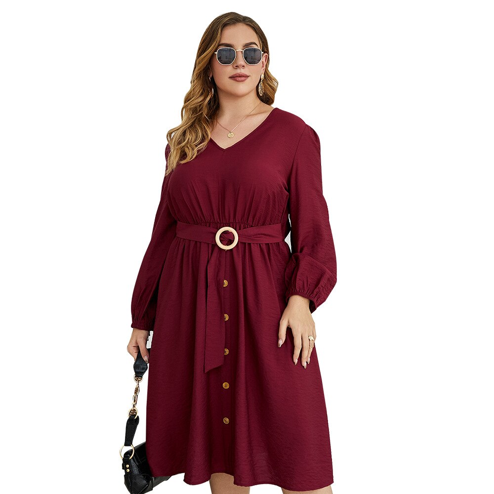 Elagant Dress Fat Lady Cotton Female Plus Size Dress