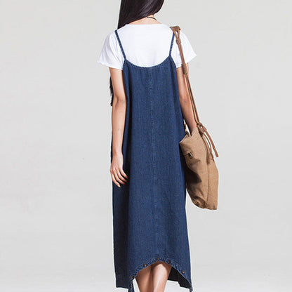 Summer denim overalls culottes