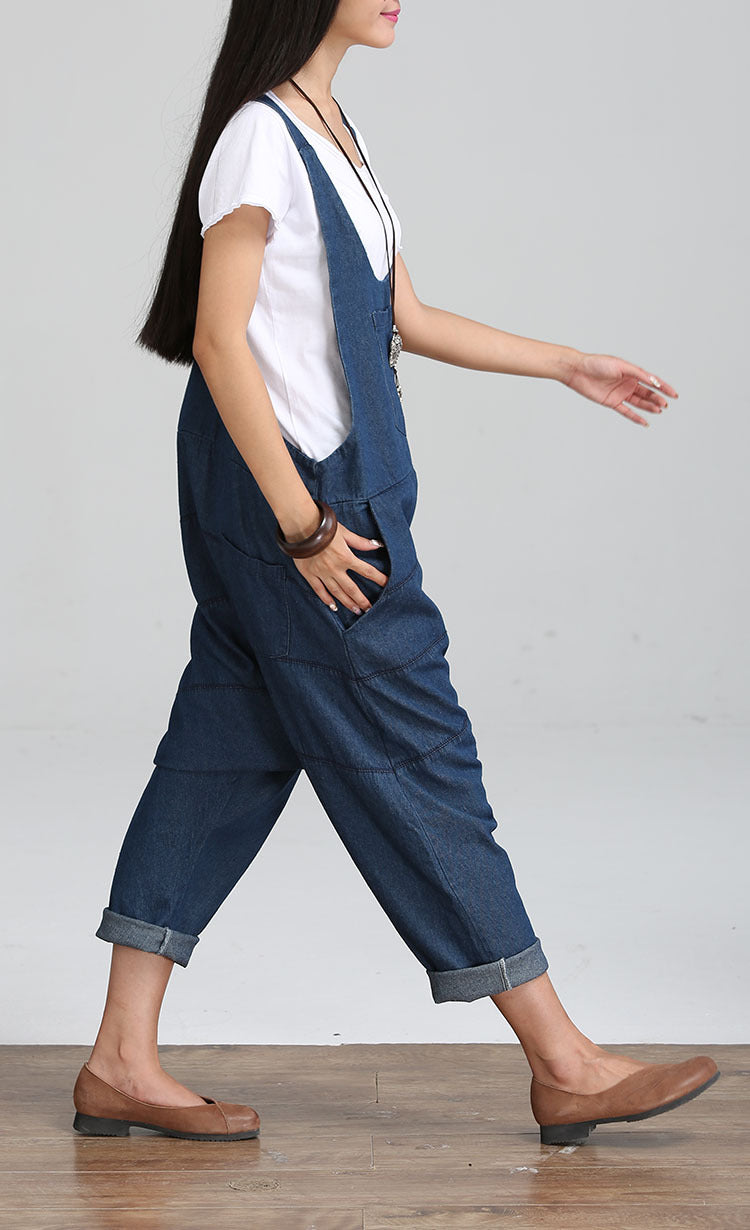 Loose Denim Jumpsuit For Women