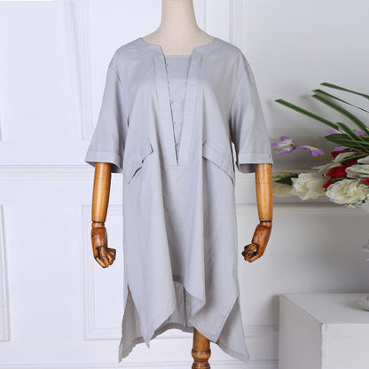 Fifth Sleeve Loose Fit Blouse