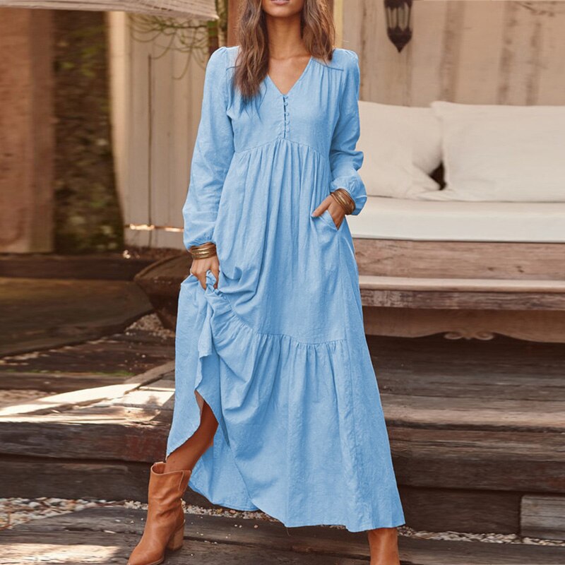 Cotton Linen Dress