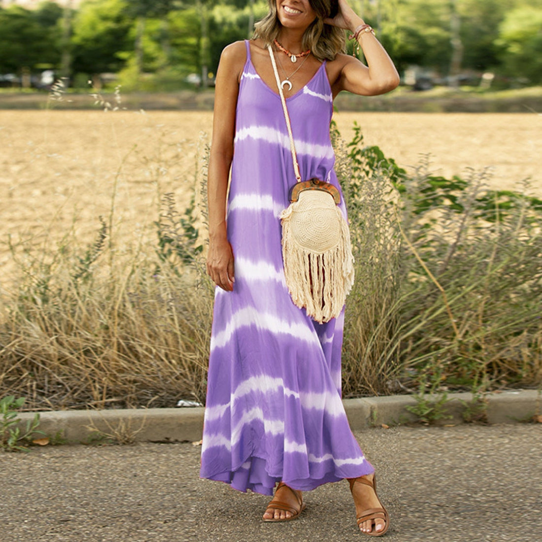 Prism Vista Striped Maxi Dress