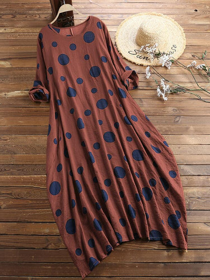 Printed Oversized Maxi Dress