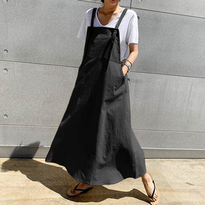 Boho Baggy Casual Linen Dress