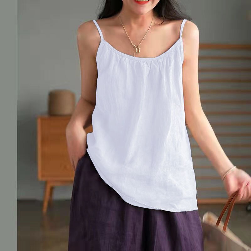 Loose Sleeveless Strap Tank top