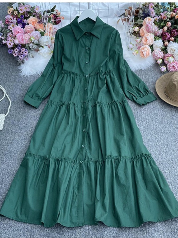 Zen Vista Maxi Collar Dress