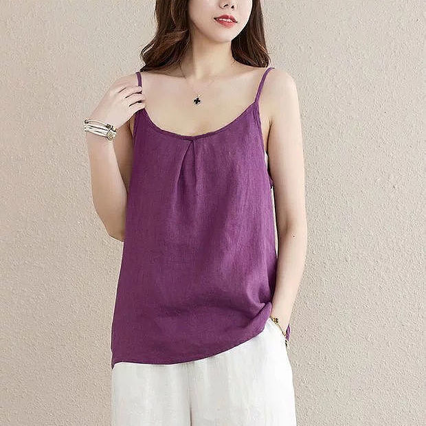 Loose Sleeveless Strap Tank top