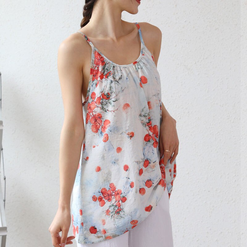 Loose Sleeveless Strap Tank top