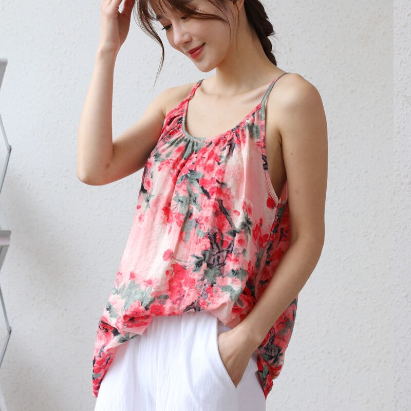 Loose Sleeveless Strap Tank top